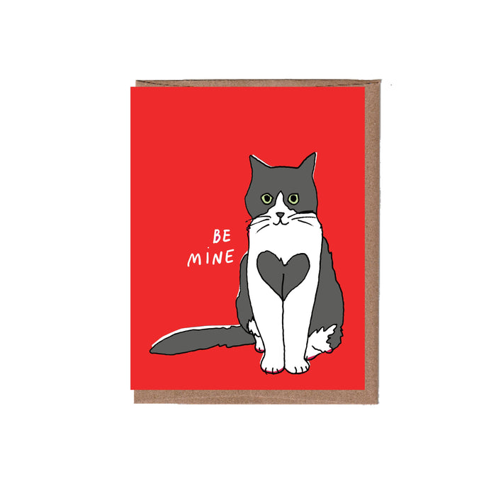 Heart Cat Valentine's Day Greeting Card