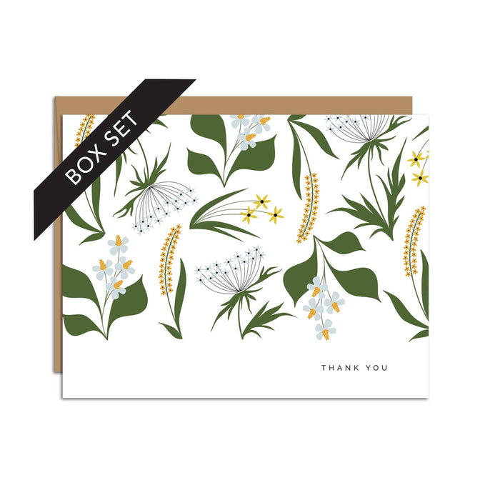 "Thank You" Wildflowers / Thank You / BOX SET OF 8
