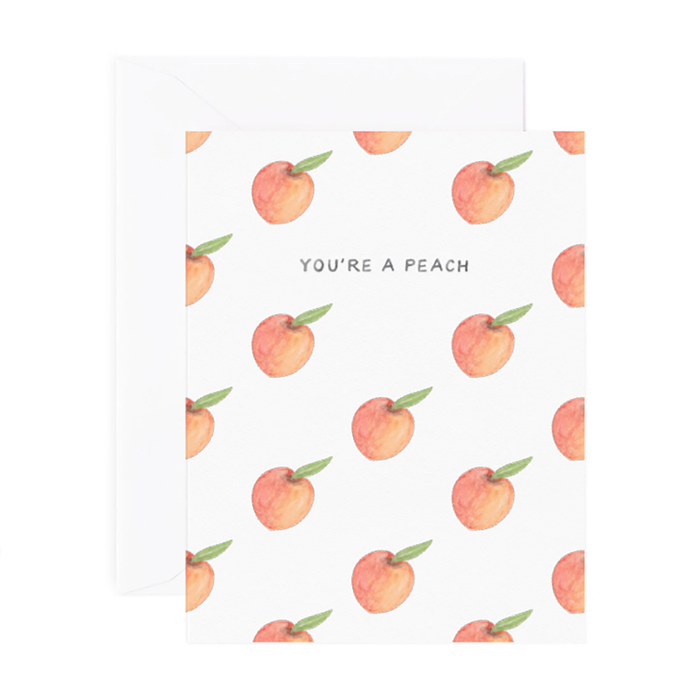 You're a Peach Thanks Card