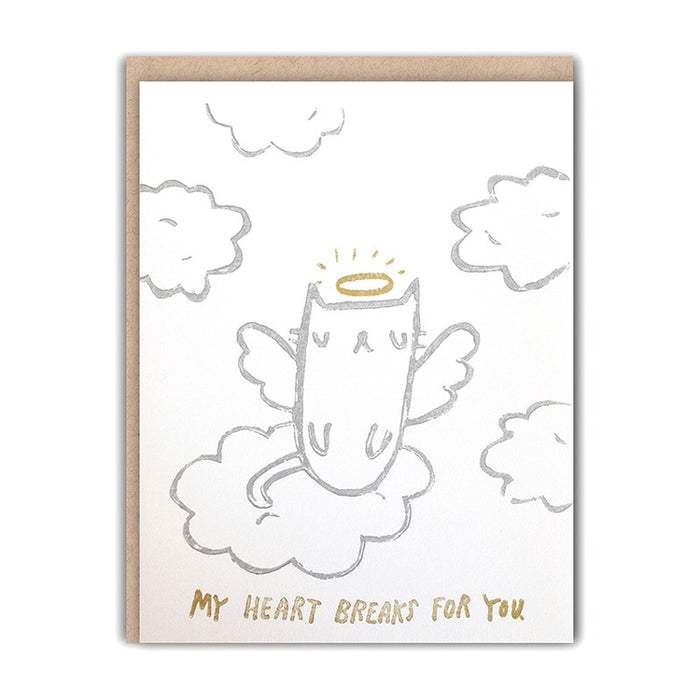 Angel Kitty Sympathy Card