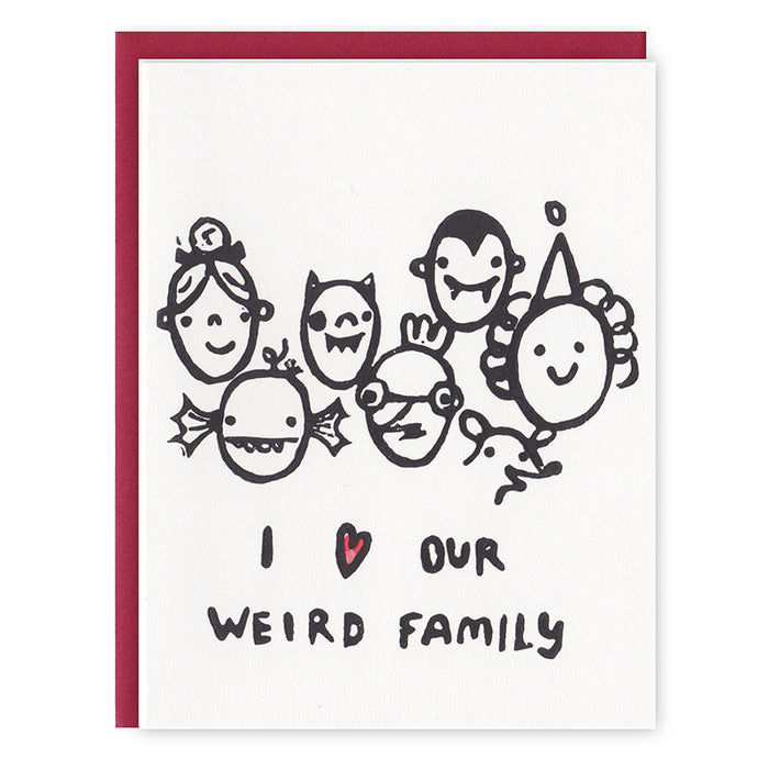 Our Weird Family Card