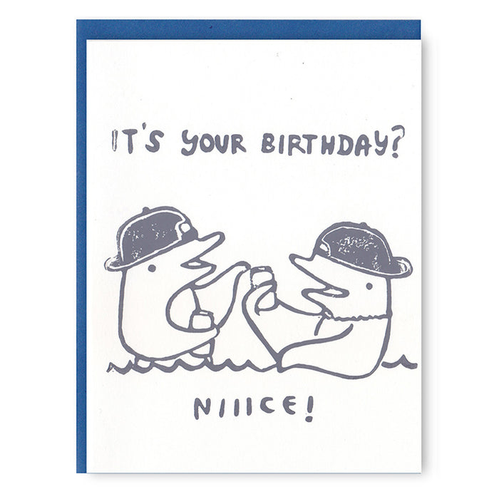 Dolphin Bro Birthday Card