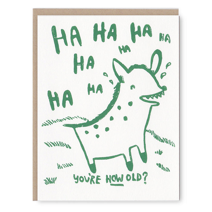 Hyena Birthday Card