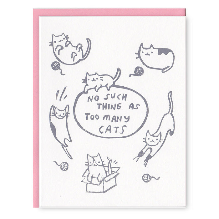 Too Many Cats Card
