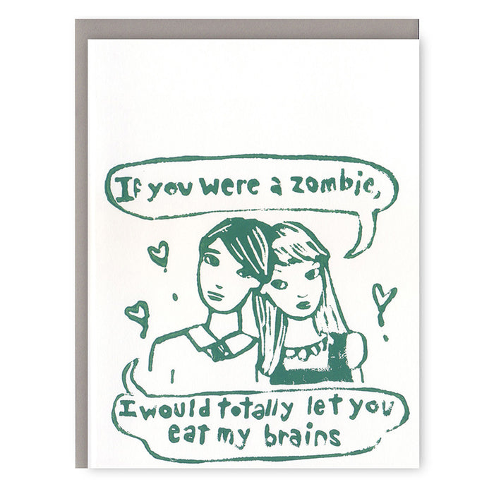 Zombie Brains Card