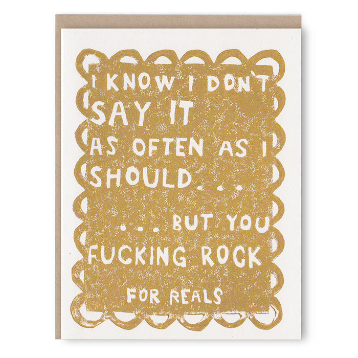 Effing Rock Card
