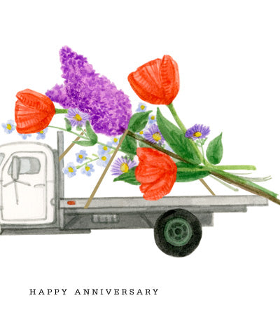 Truckload of Anniversary Flowers