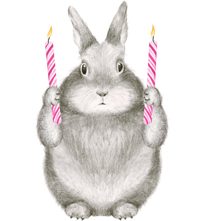 Birthday Wishes Bunny Card