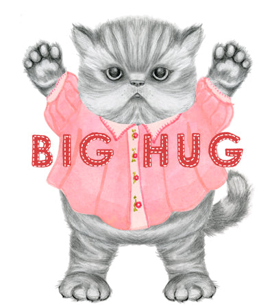 Kitty Big Hugs Card