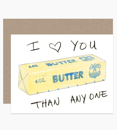 I Love You Butter Card