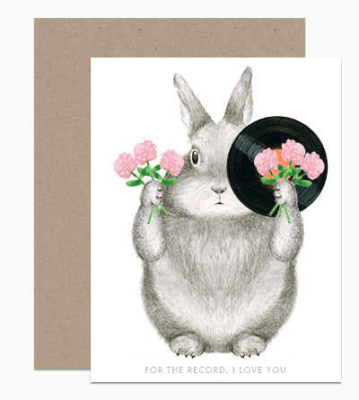 Bunny For the Record Card