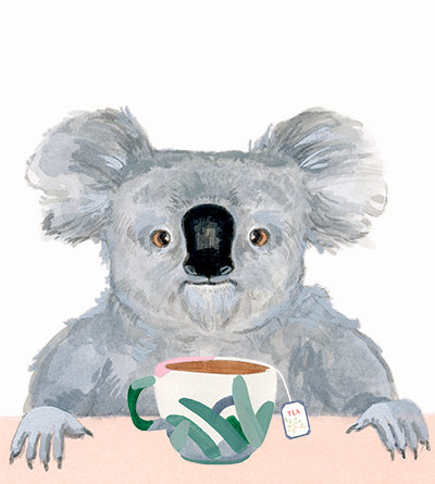 Koala-Tea Birthday Card