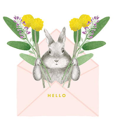 Hello Bunny Card