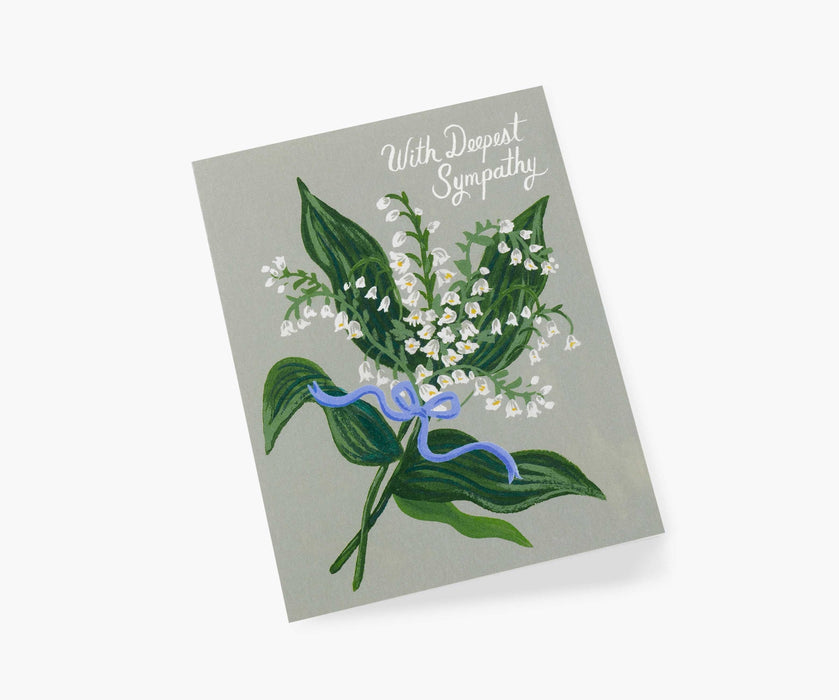 Lily of the Valley Sympathy Card