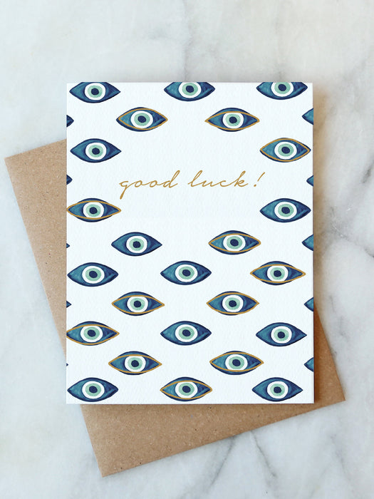 Evil Eye Good Luck Card