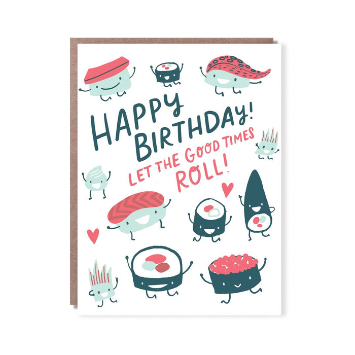 Sushi Roll Birthday Card