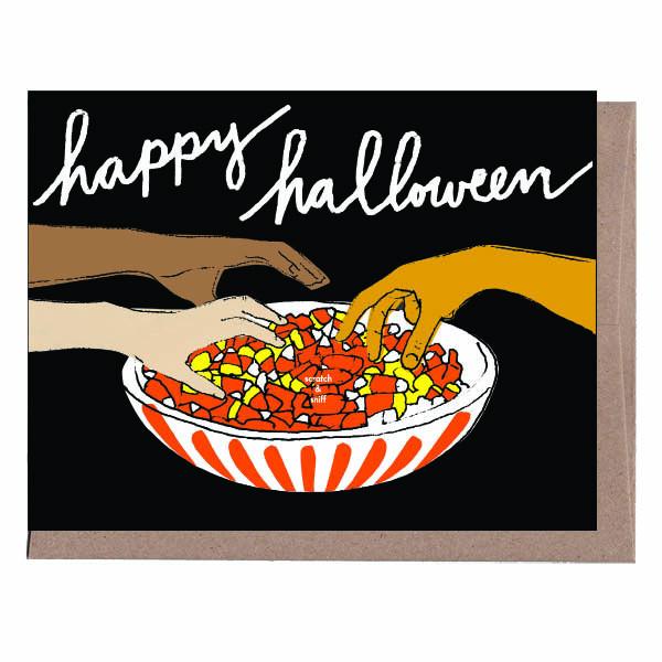 Scratch + Sniff Candy Corn Halloween Card
