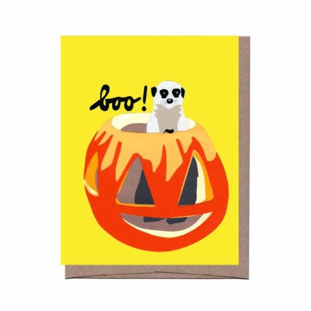 Meerkat-o-lantern Halloween Card