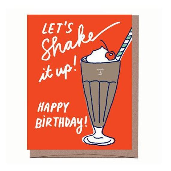 Milkshake Scratch n Sniff Birthday Card
