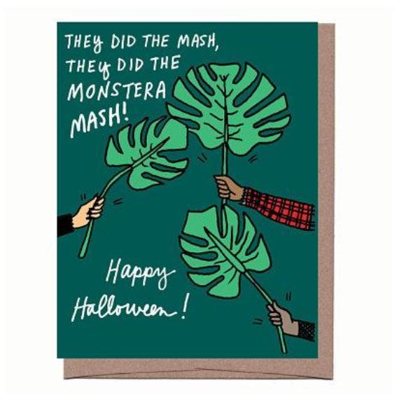 Monstera Mash Halloween Card