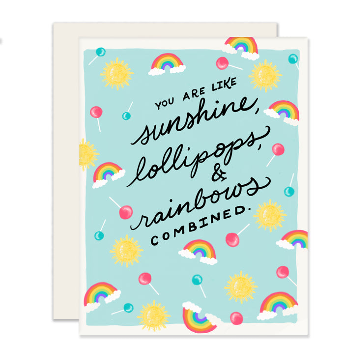 Lollies + Rainbows Card