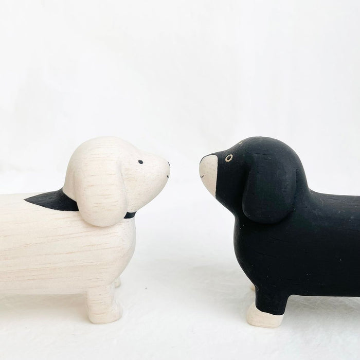 Wee Wooden Dachshund - Black