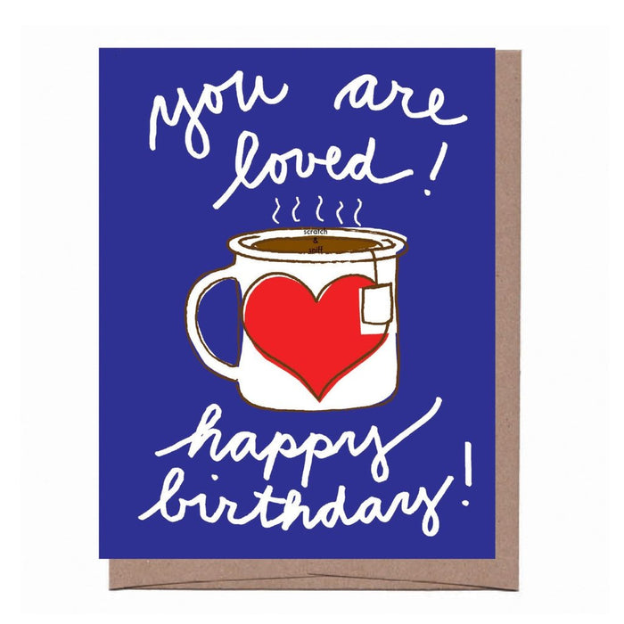 Cup of Tea Scratch n Sniff Birthday Card