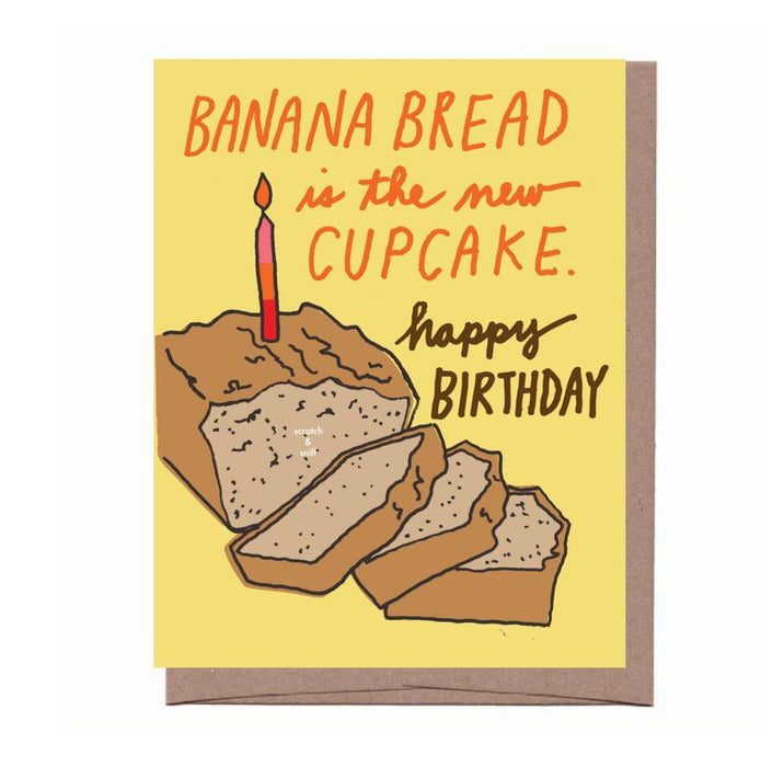Banana Bread Scratch n Sniff Birthday Card
