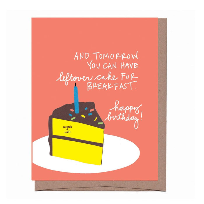 Scratch & Sniff Leftover Birthday Cake Card
