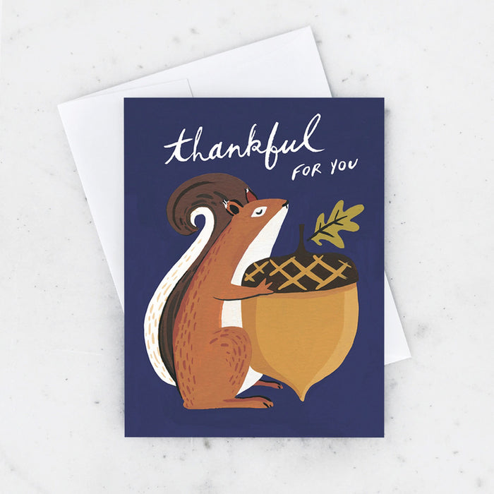 Thankful Squirrel Card