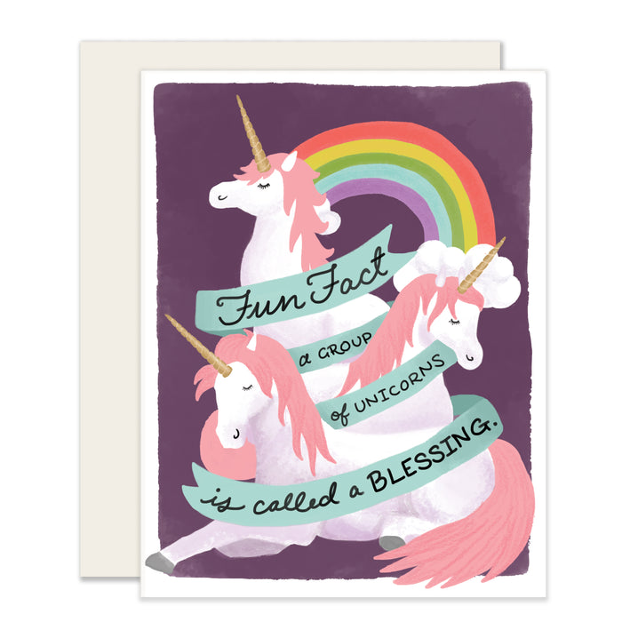 Unicorn Blessings Card